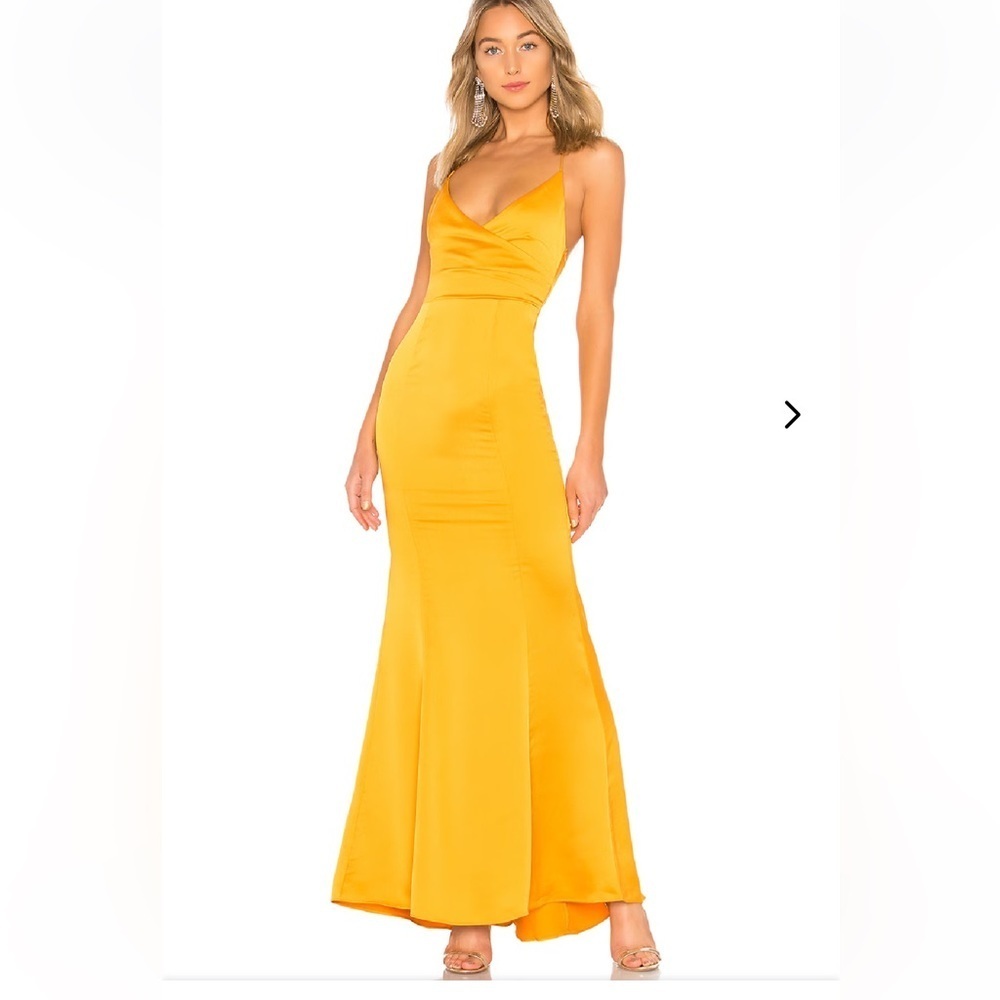 NWT Lovers & Friends - VILAILUCK GOWN Golden Yellow Medium